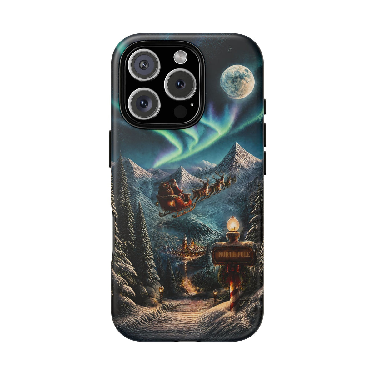 Santa Claus North Pole Adventure: Christmas Themed Phone Case for iPhone, Samsung Galaxy and Google Pixel devices