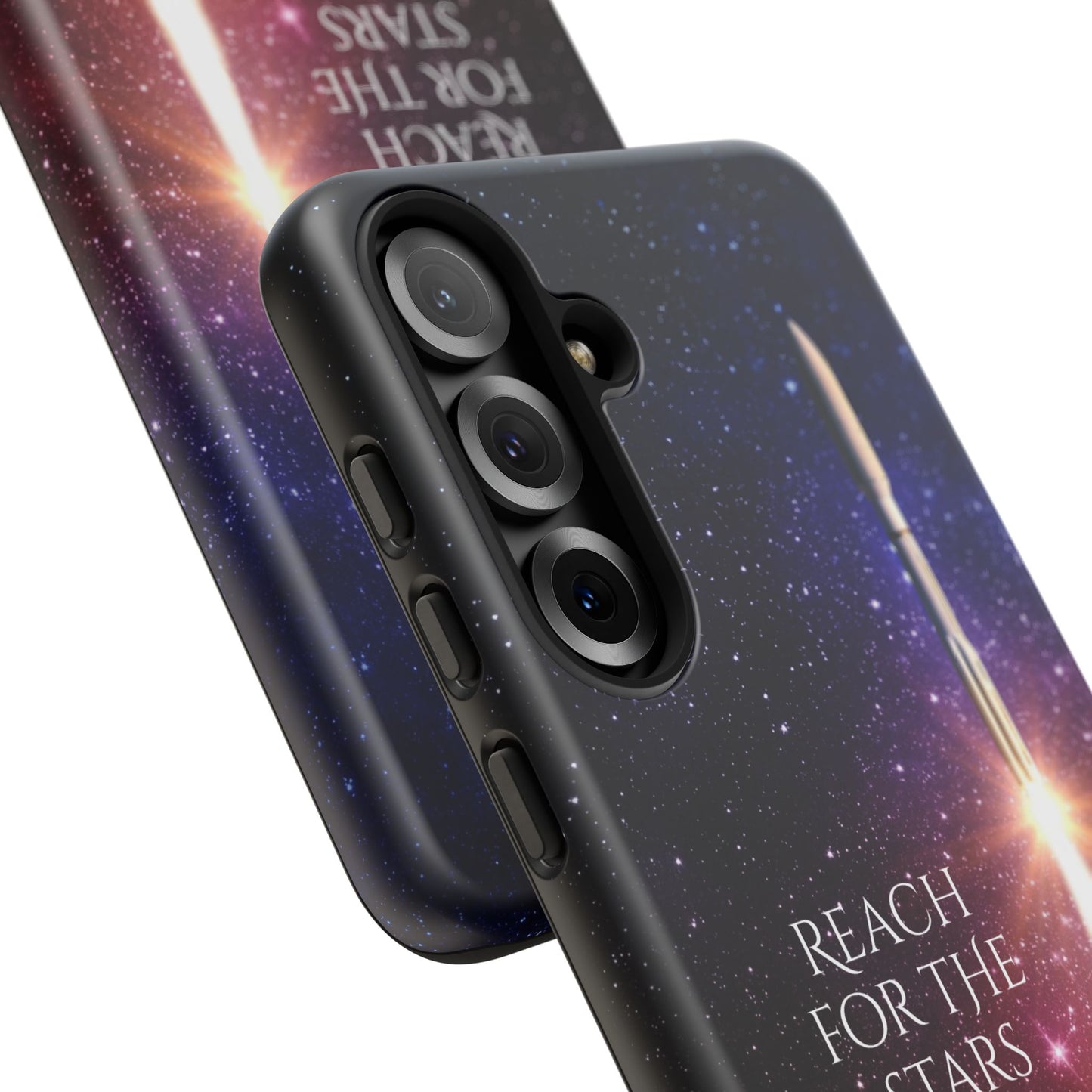 Reach for the Stars: Rocket-illustrated phone case for iPhone, Samsung Galaxy and Pixel devices