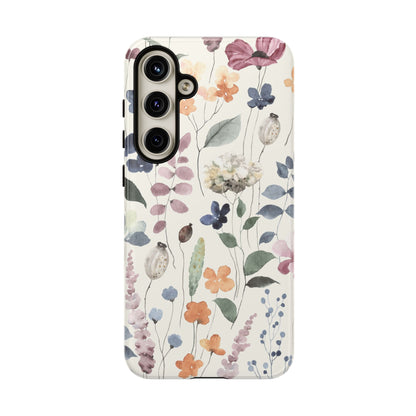 Floral prints phone case for iPhone, Samsung Galaxy and Pixel devices