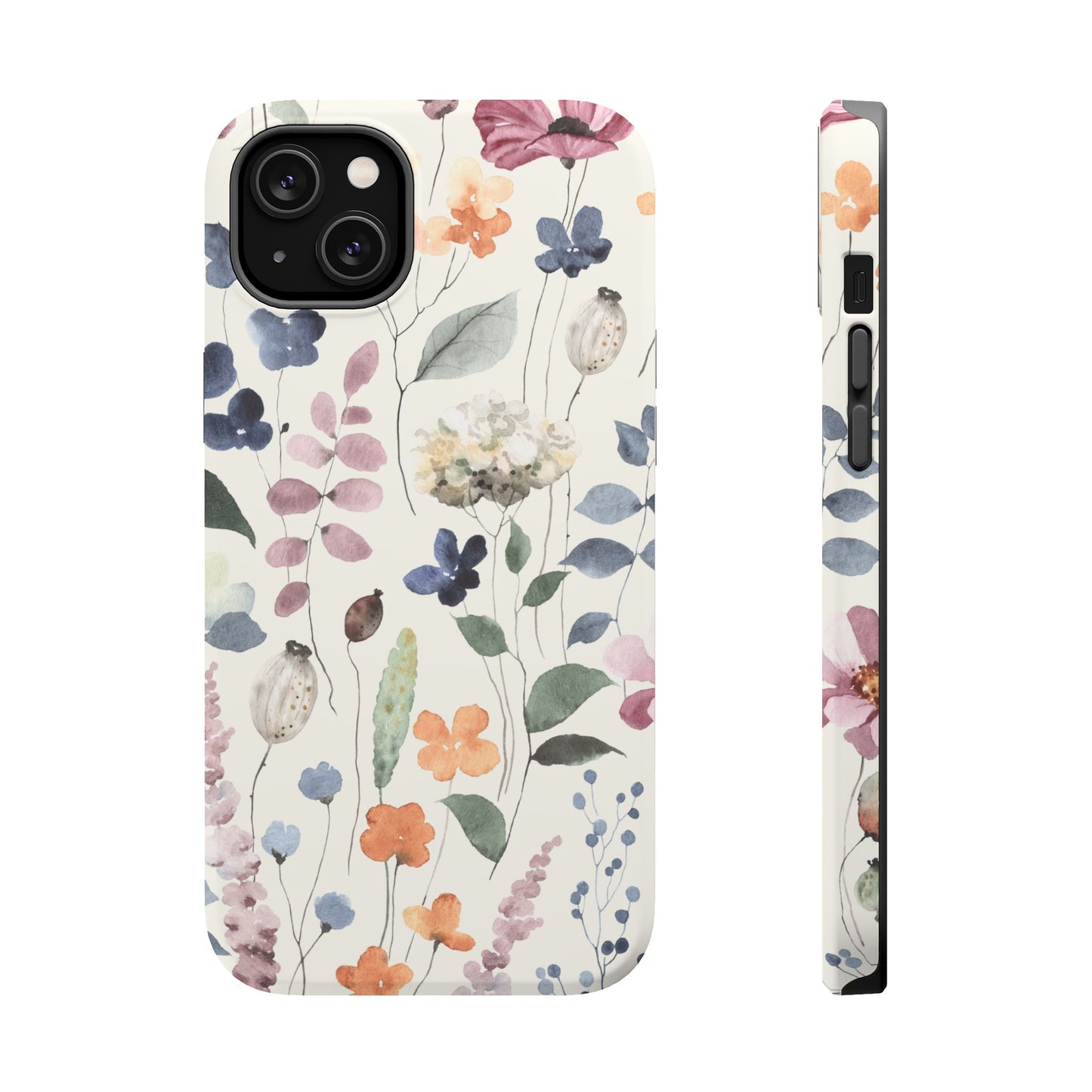 Floral prints phone case for iPhone (MagSafe version)