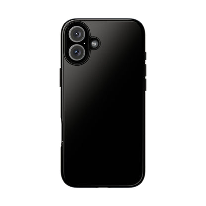 Space Black: Pure black phone case for iPhone, Samsung Galaxy and Google Pixel devices