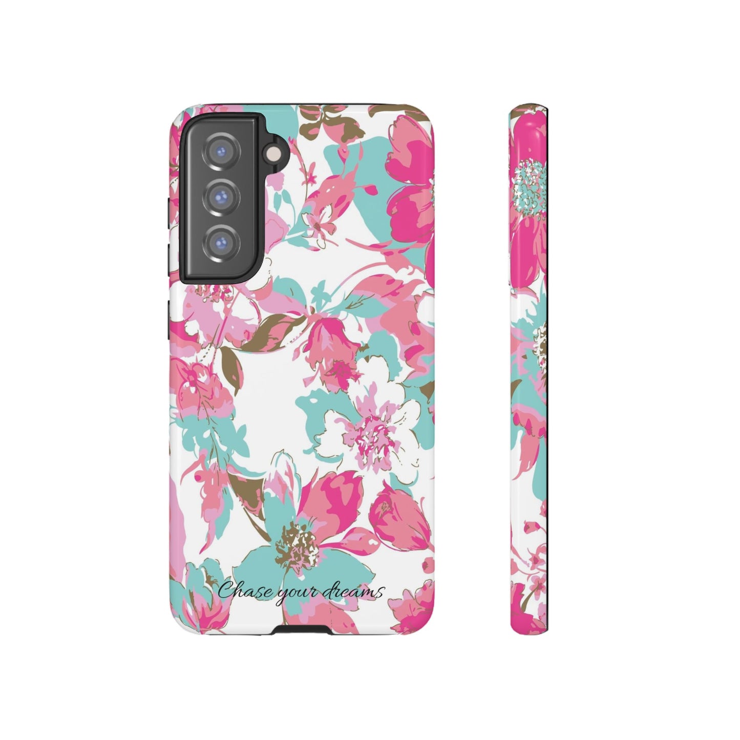 Chase your dreams: Artistic and elegant phone case for Apple iPhone, Samsung Galaxy and Pixel devices