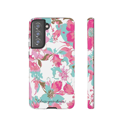 Chase your dreams: Artistic and elegant phone case for Apple iPhone, Samsung Galaxy and Pixel devices