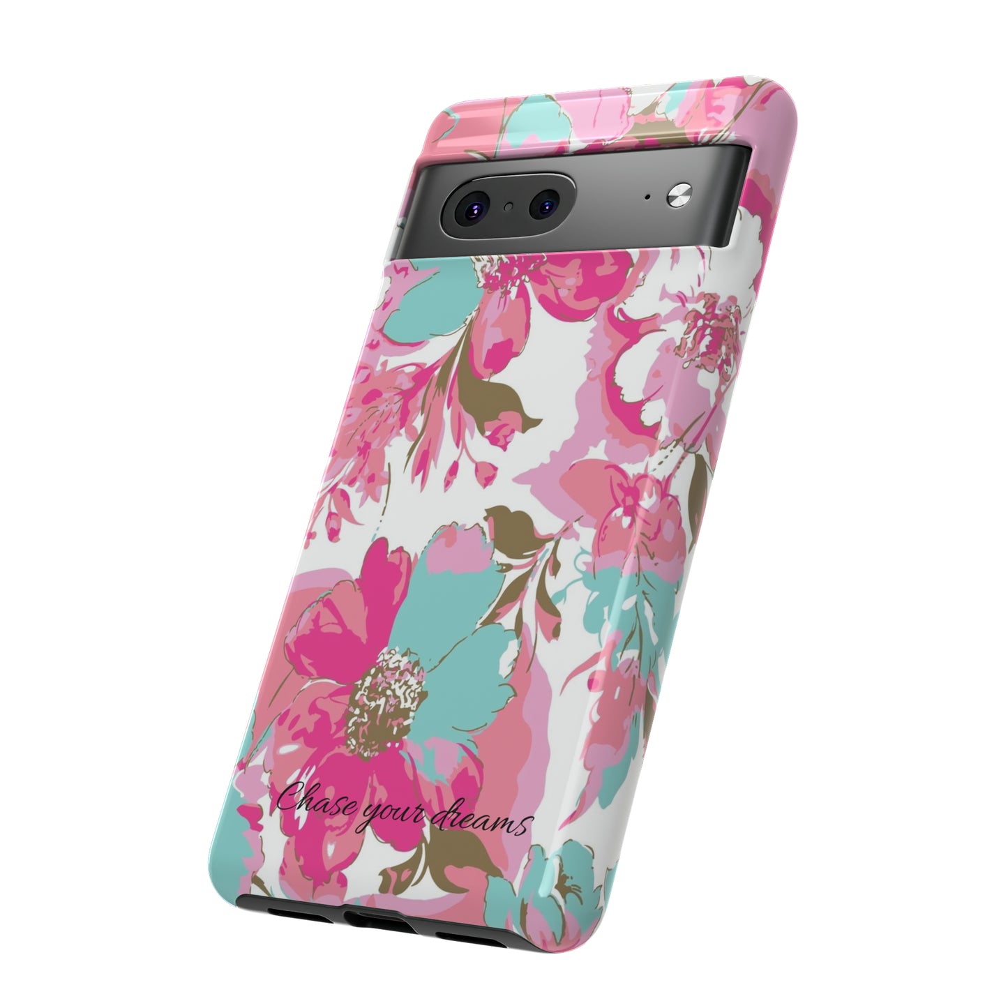 Chase your dreams: Artistic and elegant phone case for Apple iPhone, Samsung Galaxy and Pixel devices