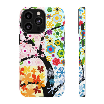Four Seasons: Fall, Winter, Spring and Summer inspired phone case for iPhone, Samsung Galaxy and Google Pixel devices
