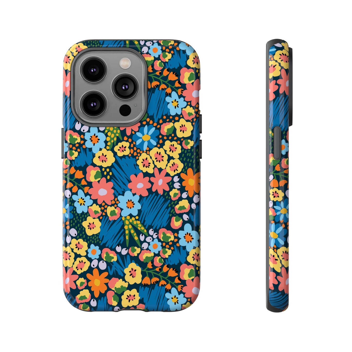 Bloom Burst: Color and Joy Themed Phone Case for iPhone, Samsung Galaxy and Google Pixel devices
