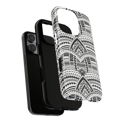 Tatoeage: telefoonhoesje met tribalpatroon voor iPhone, Samsung Galaxy en Google Pixel