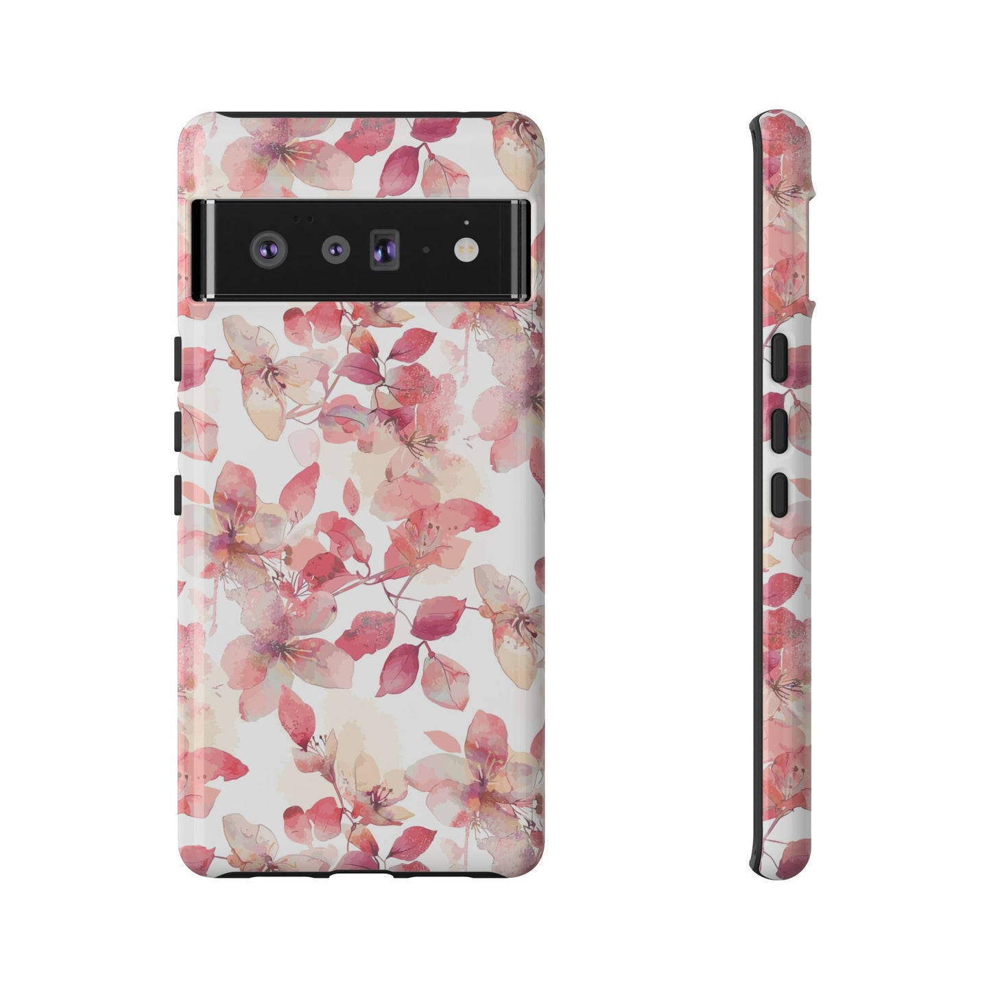 Watercolor Flowers: Tough Case for iPhone, Samsung Galaxy and Google Pixel devices