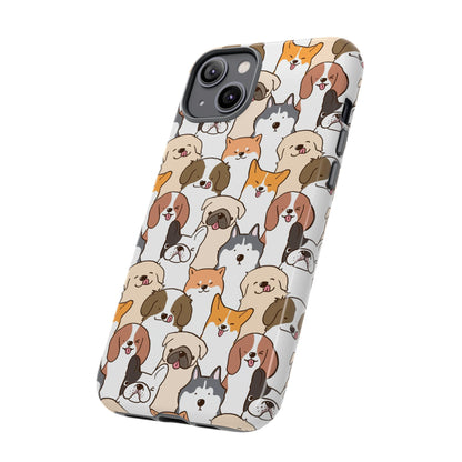 Cute Dogs Charm Phone Case for iPhone, Samsung Galaxy and Google Pixel devices