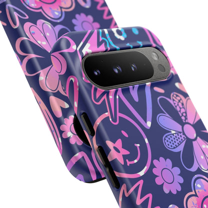 Live Inspired: Purple Tough Case for iPhone, Samsung Galaxy and Google Pixel devices