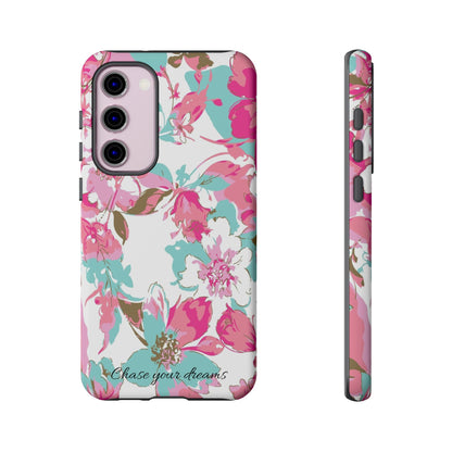 Chase your dreams: Artistic and elegant phone case for Apple iPhone, Samsung Galaxy and Pixel devices