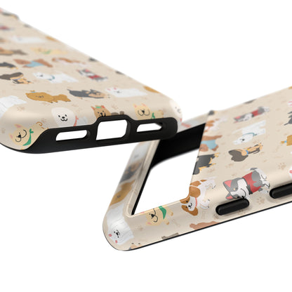 Cute Dogs: Tough Case for iPhone, Samsung Galaxy and Google Pixel devices