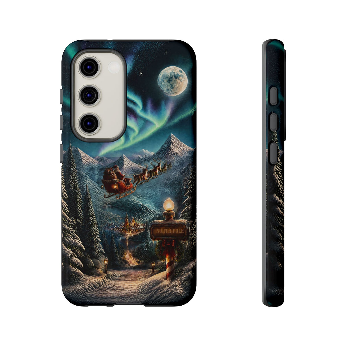 Santa Claus North Pole Adventure: Christmas Themed Phone Case for iPhone, Samsung Galaxy and Google Pixel devices
