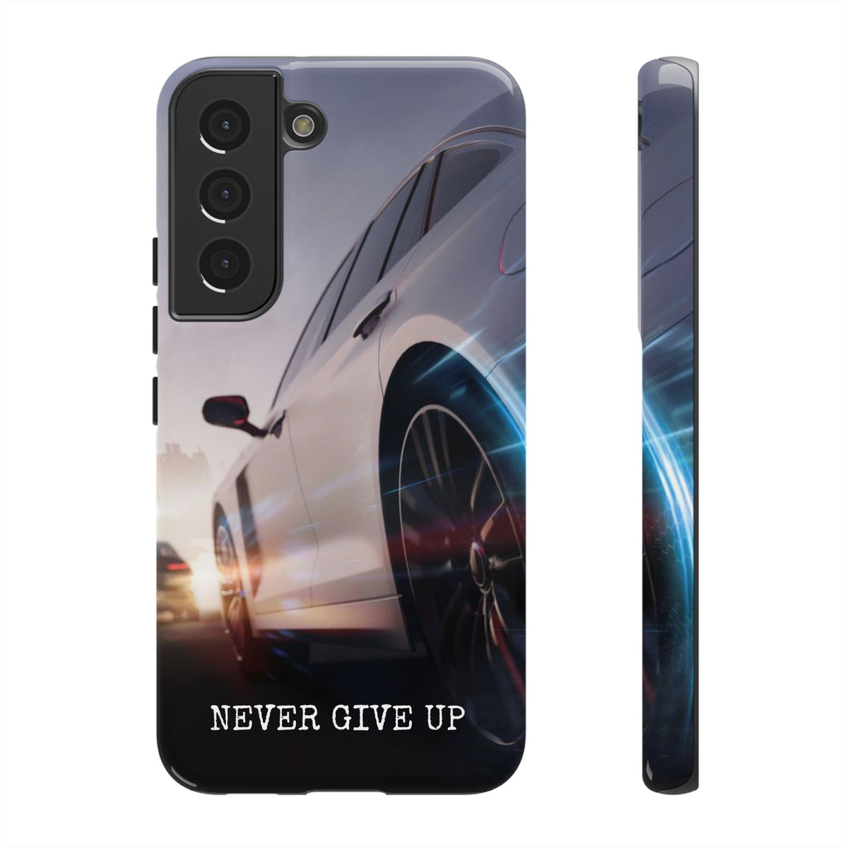 Never Give Up:  Motivational Phone Case for iPhone, Samsung Galaxy and Google Pixel devices