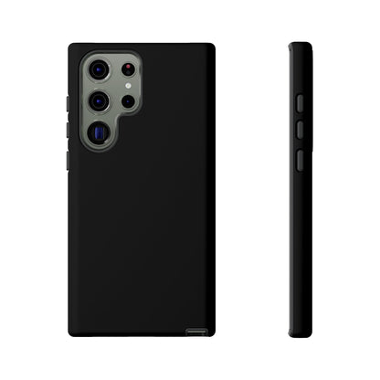 Space Black: Pure black phone case for iPhone, Samsung Galaxy and Google Pixel devices
