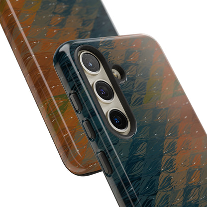 BRUE: Brown + Blue Geometric case for iPhone, Galaxy and Pixel