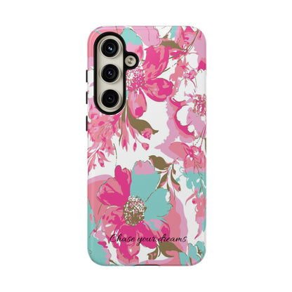 Chase your dreams: Artistic and elegant phone case for Apple iPhone, Samsung Galaxy and Pixel devices