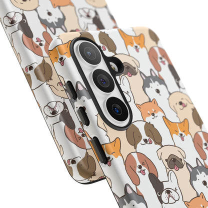 Cute Dogs Charm Phone Case for iPhone, Samsung Galaxy and Google Pixel devices