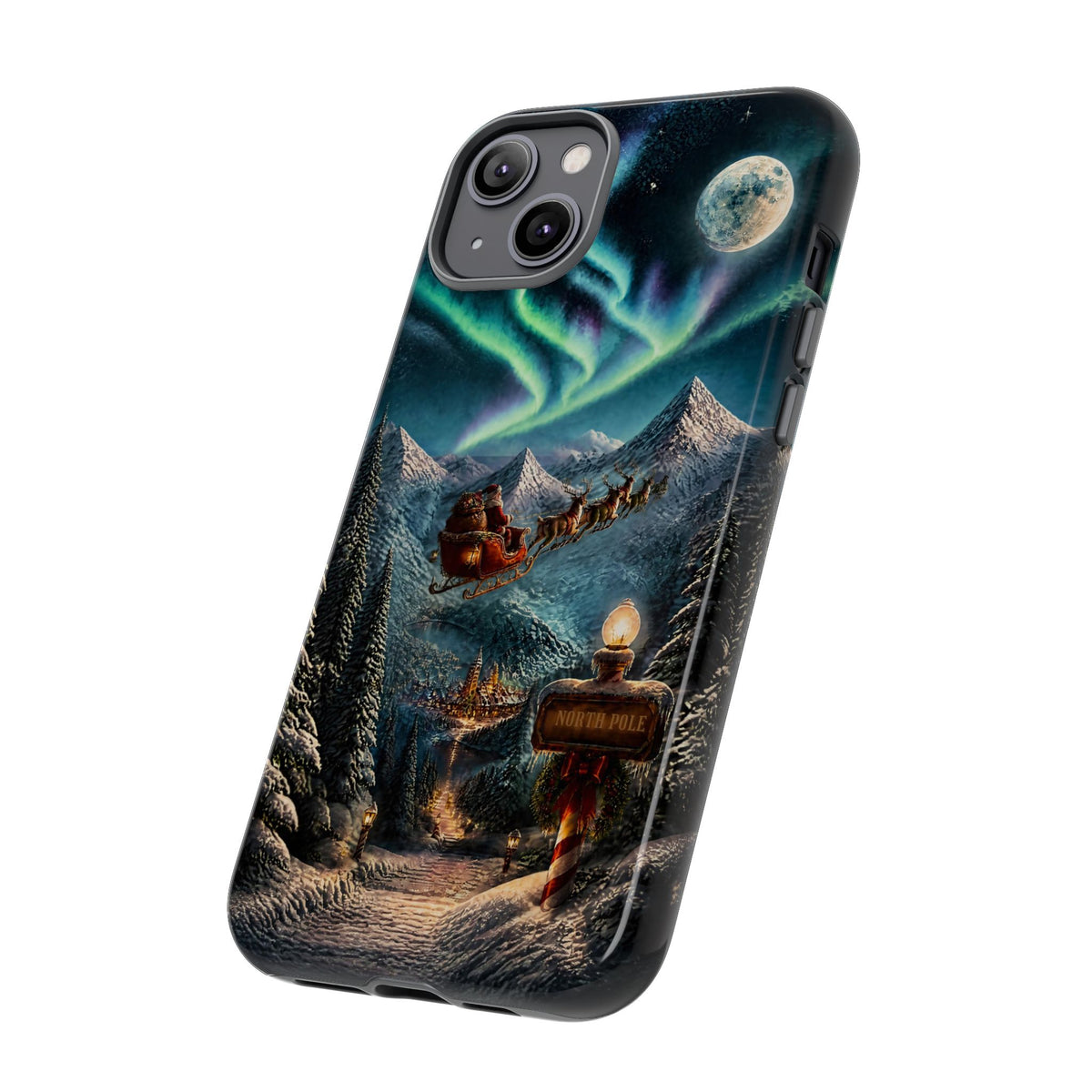 Santa Claus North Pole Adventure: Christmas Themed Phone Case for iPhone, Samsung Galaxy and Google Pixel devices