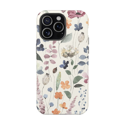 Floral prints phone case for iPhone (MagSafe version)