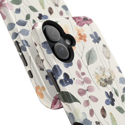 Floral prints phone case for iPhone (MagSafe version)