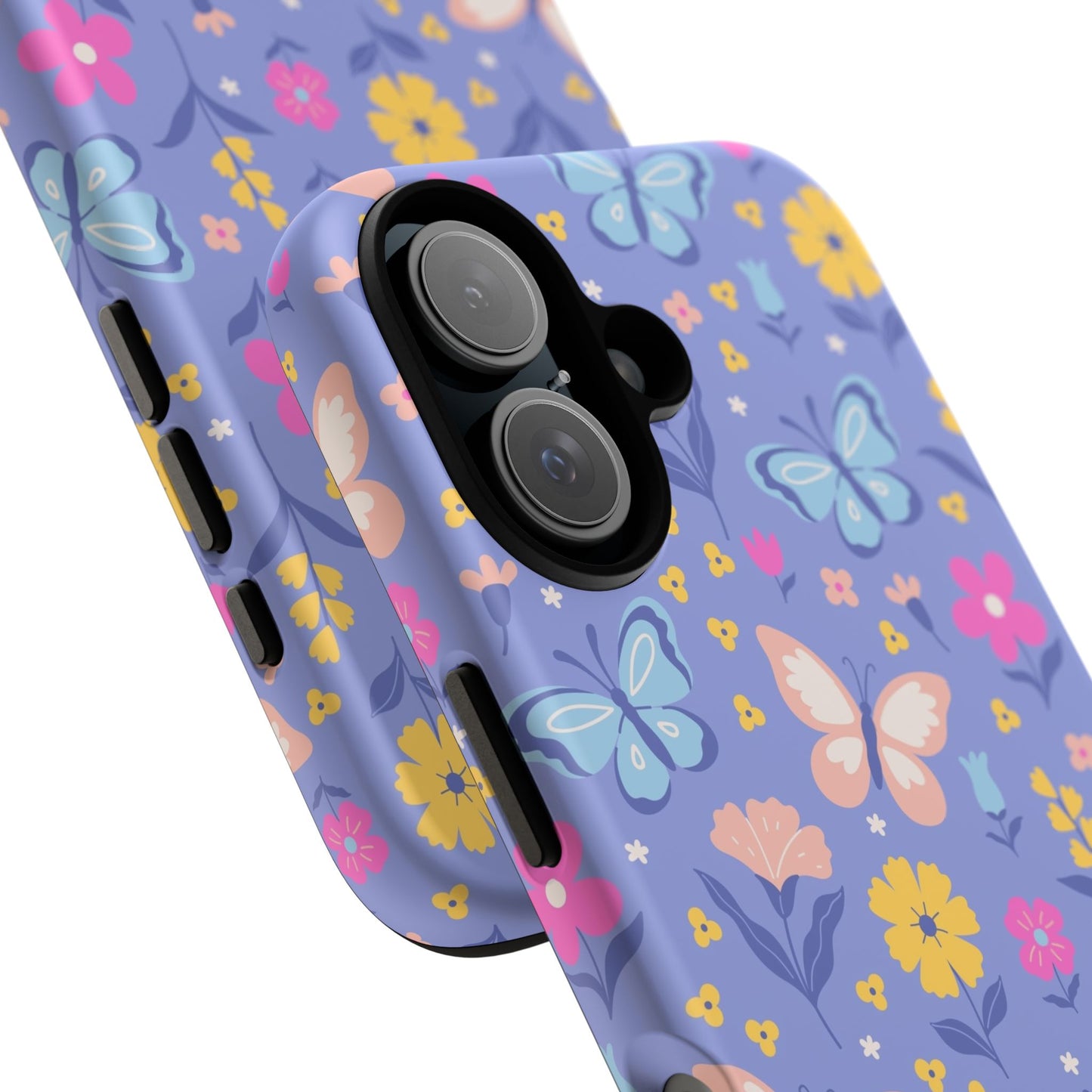 Lavender Butterflies: Tough Cases for iPhone, Samsung Galaxy and Google Pixel