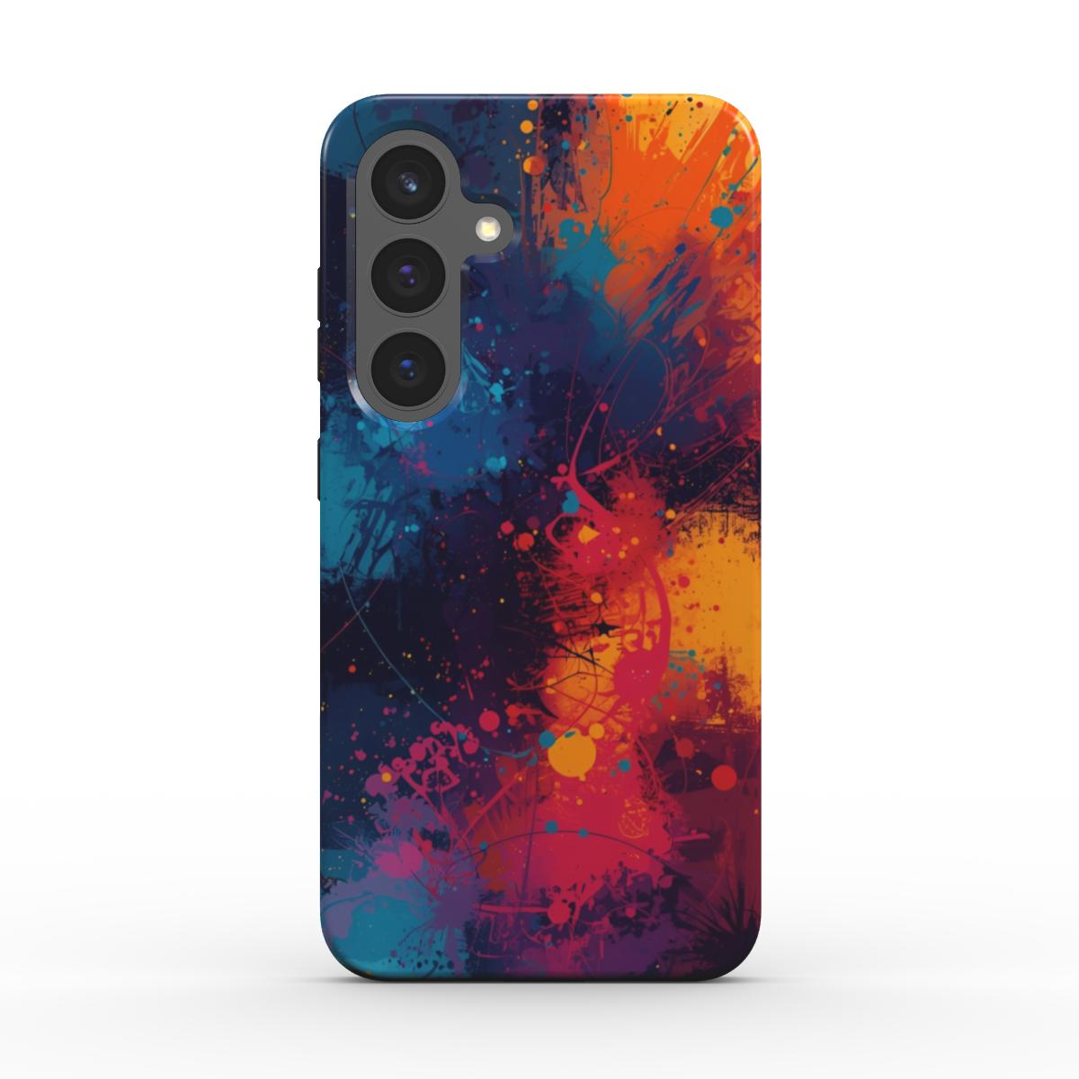 Hot & Cold: Splashed Paint Design Phone Case for iPhone, Samsung Galaxy, Google Pixel, Xiaomi and OnePlus Devices
