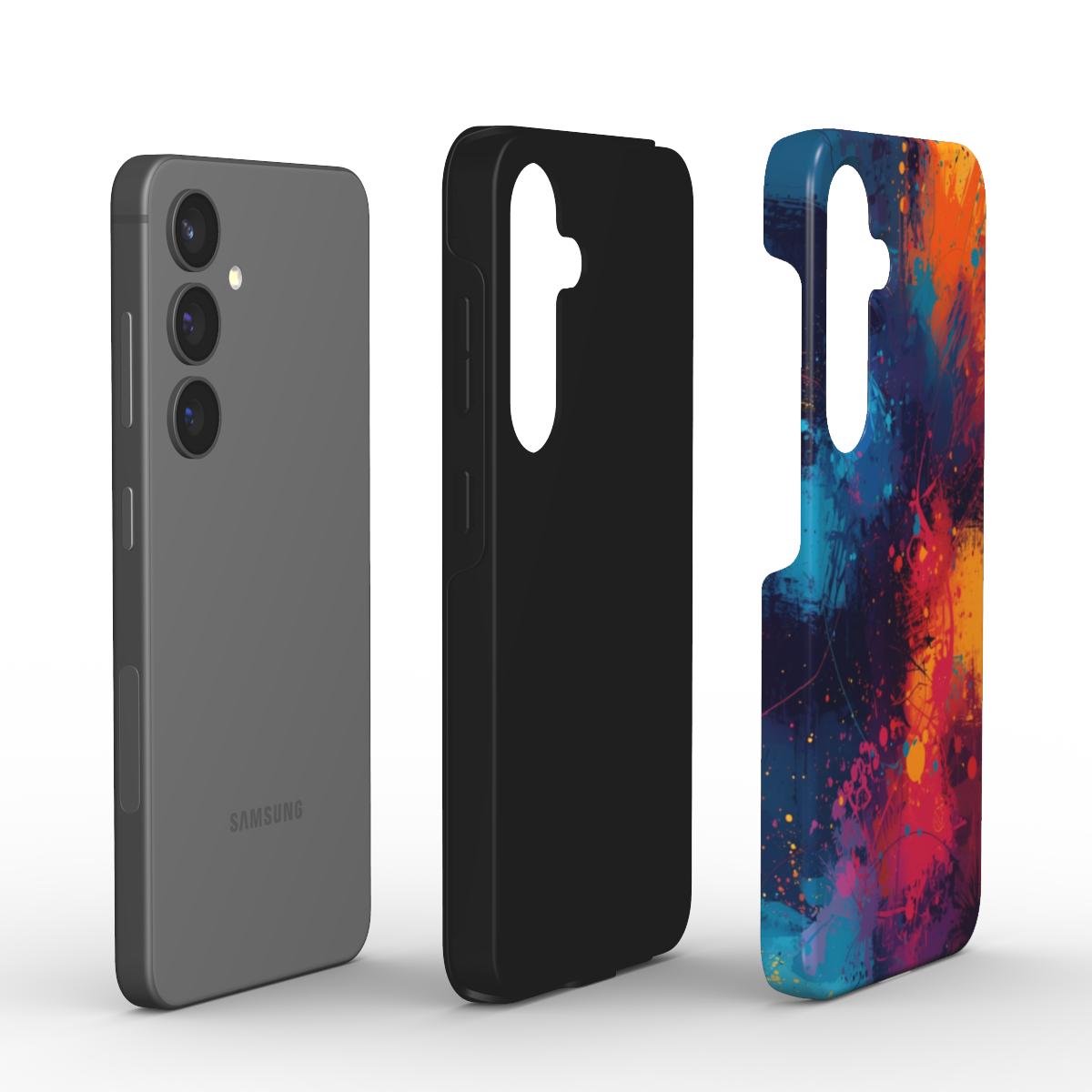 Hot & Cold: Splashed Paint Design Phone Case for iPhone, Samsung Galaxy, Google Pixel, Xiaomi and OnePlus Devices