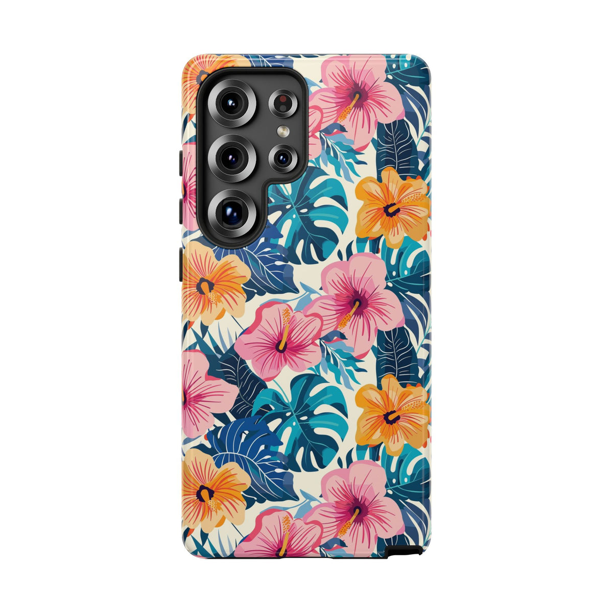 Hibiscus Bloom: Cute Floral Phone Case for iPhone, Samsung and Google Pixel