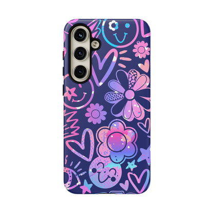 Live Inspired: Purple Tough Case for iPhone, Samsung Galaxy and Google Pixel devices