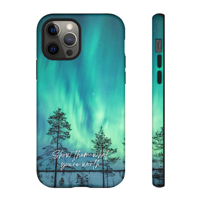 Show Them What You're Worth: Aurora Borealis-Inspired phone case for iPhone, Samsung Galaxy and Pixel devices