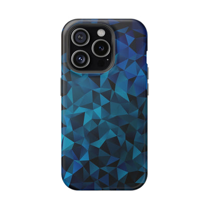 Blue Diamonds (MagSafe version): Elegant phone case for iPhone