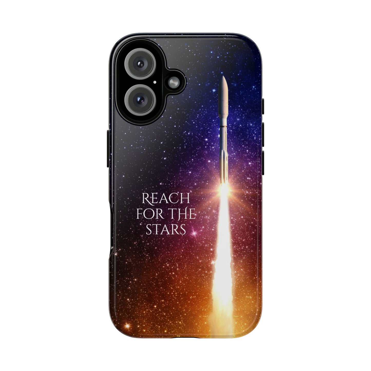 Reach for the Stars: Rocket-illustrated phone case for iPhone, Samsung Galaxy and Pixel devices
