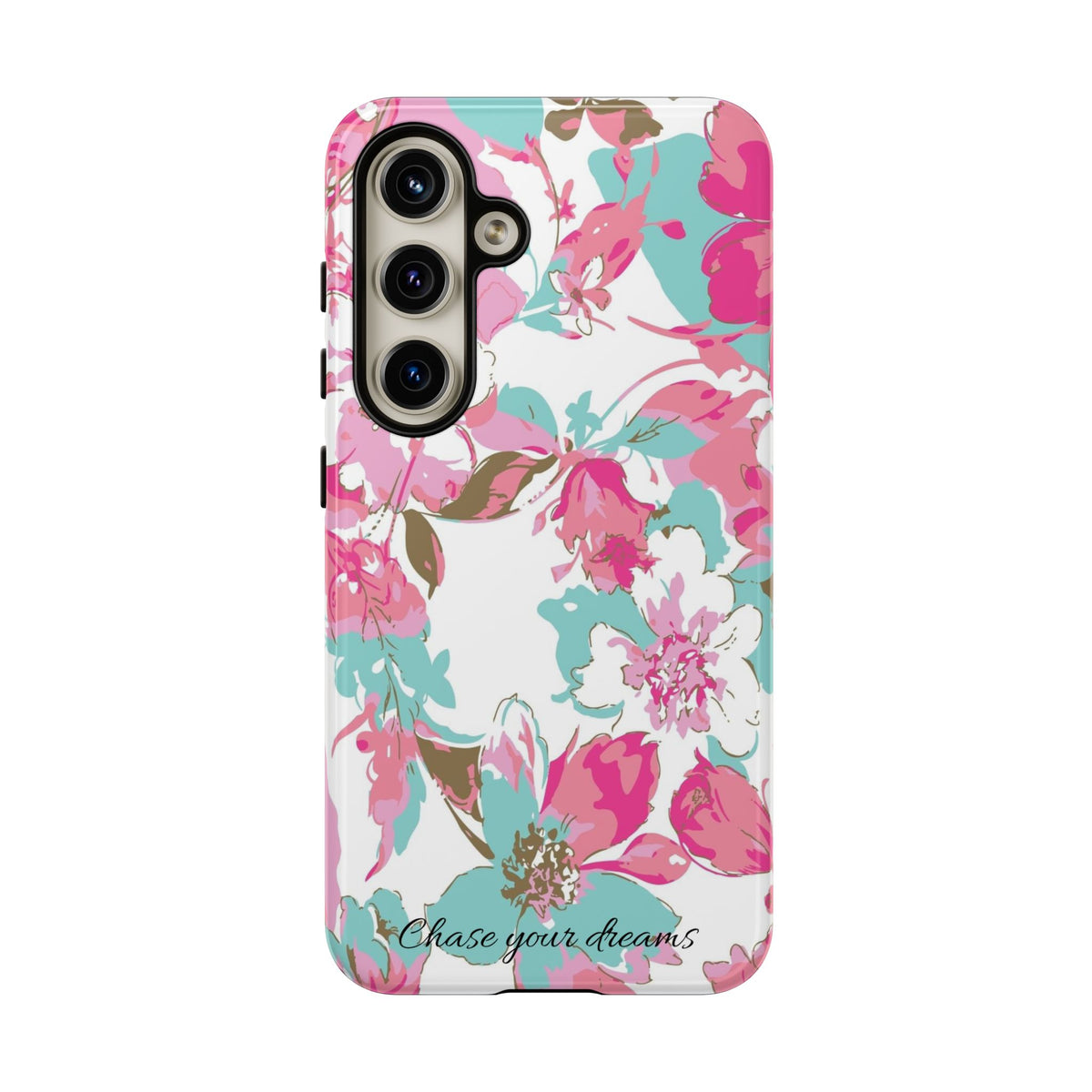 Chase your dreams: Artistic and elegant phone case for Apple iPhone, Samsung Galaxy and Pixel devices