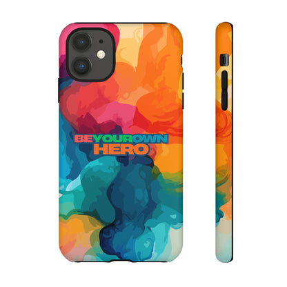 Be Your Own Hero: Inspiring Quote Phone Case for iPhone, Samsung Galaxy and Google Pixel