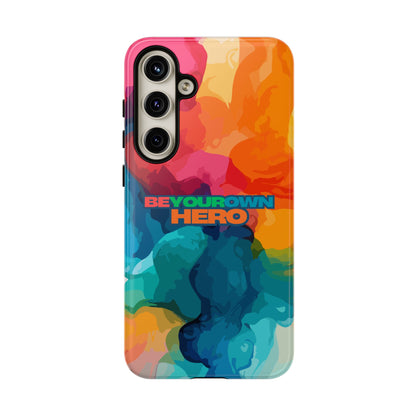 Be Your Own Hero: Inspiring Quote Phone Case for iPhone, Samsung Galaxy and Google Pixel
