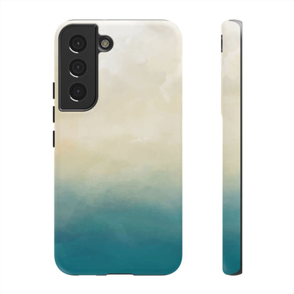 海と砂のグラデーションケース：iPhone、Galaxy、Google Pixelデバイス用ビーチ風スマホケース