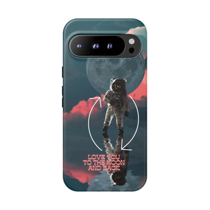 Love You to the Moon and Back: Romance-themed phone case for iPhone, Samsung Galaxy and Google Pixel devices