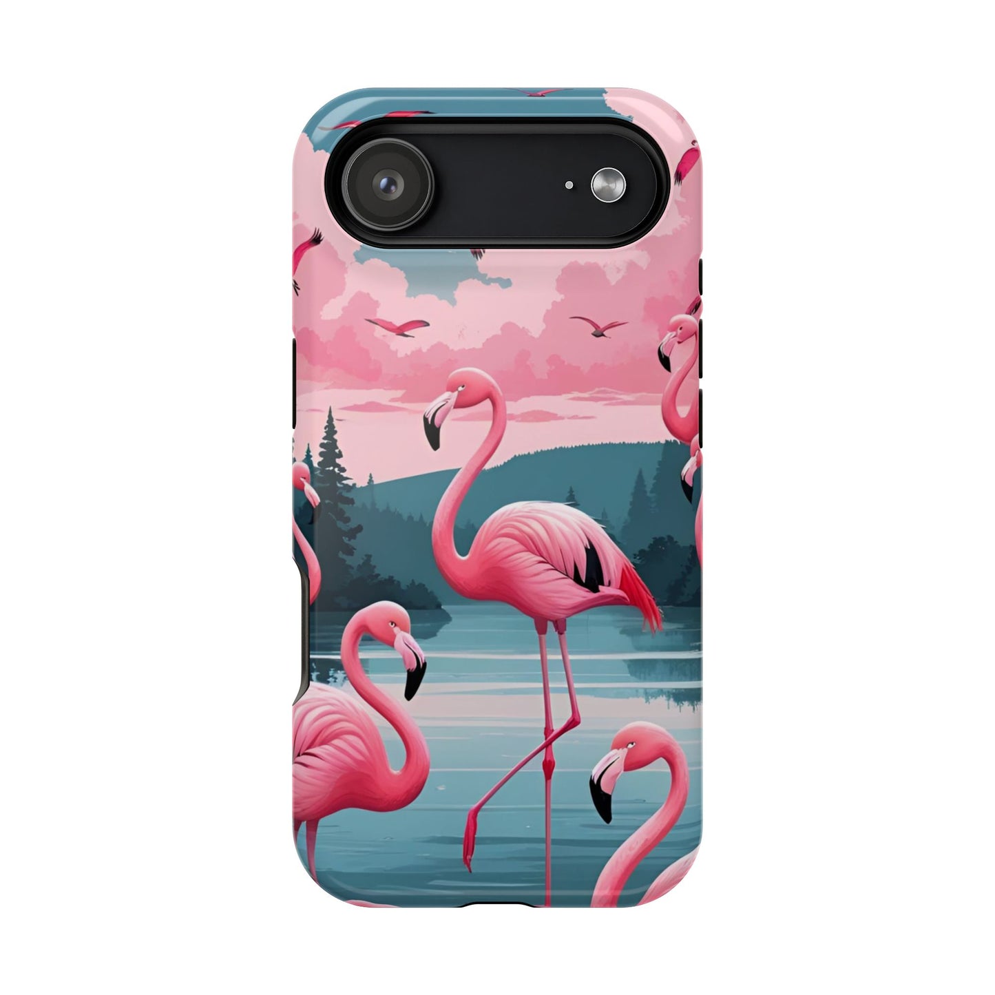 Velvet Skies Flamingo Case MagSafe phone case for Apple iPhone