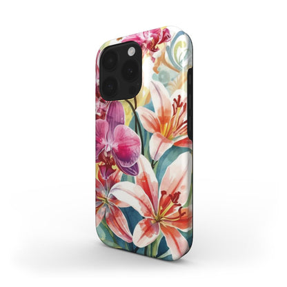 Hibiscus & Orchid Haven: Protective Floral Phone Case for Samsung Galaxy A Series