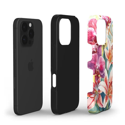 Hibiscus & Orchid Haven: Protective Floral Phone Case for Samsung Galaxy A Series