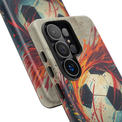 Football Swirl: Phone Case for iPhone, Samsung Galaxy and Google Pixel devices