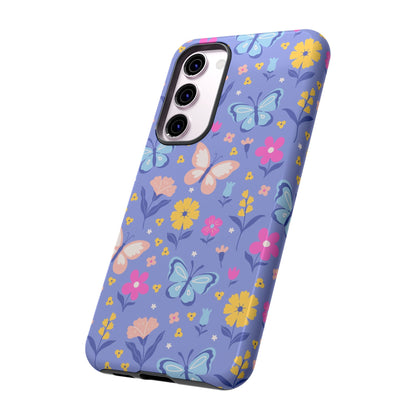 Lavender Butterflies: Tough Phone Case for iPhone, Samsung Galaxy and Google Pixel