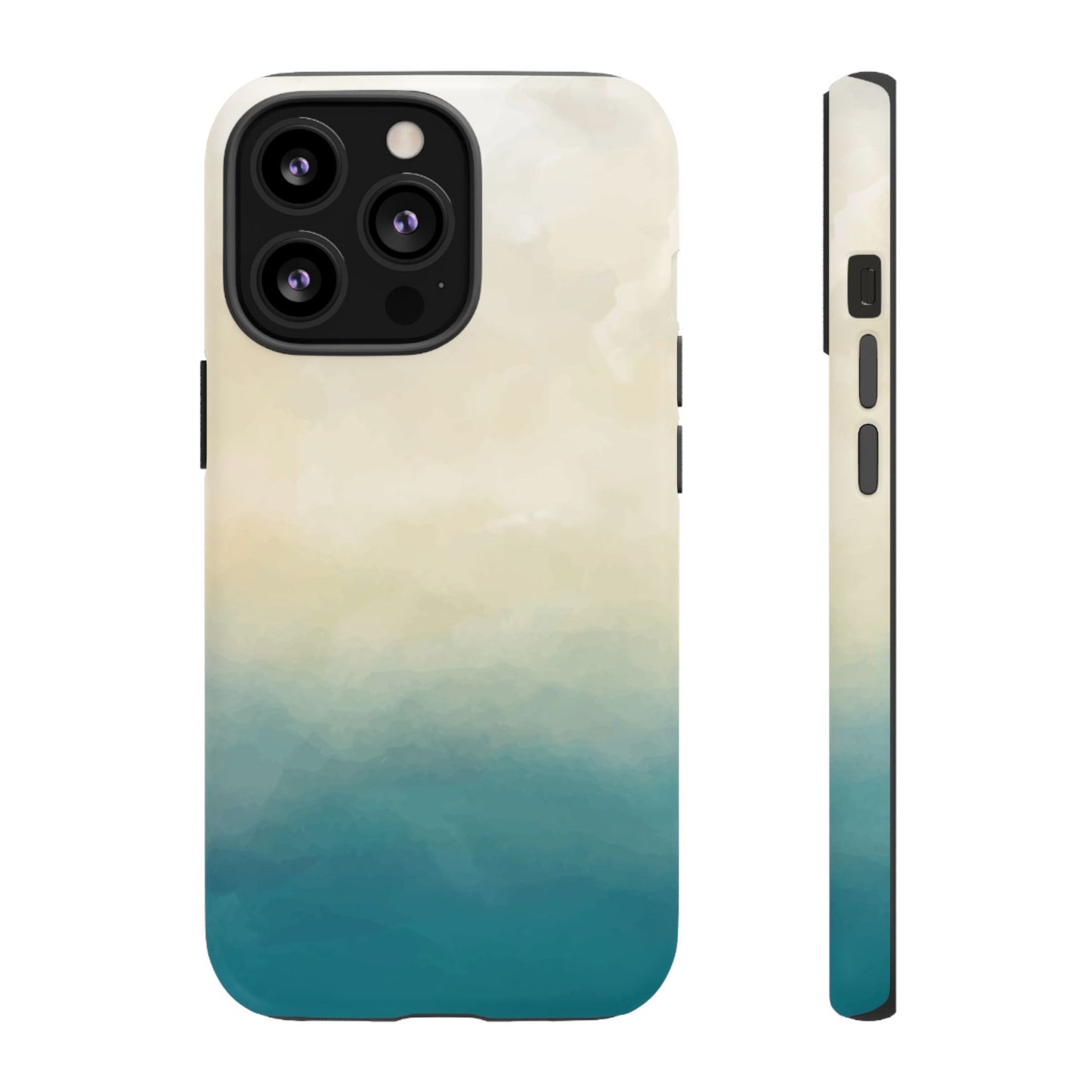 海と砂のグラデーションケース：iPhone、Galaxy、Google Pixelデバイス用ビーチ風スマホケース