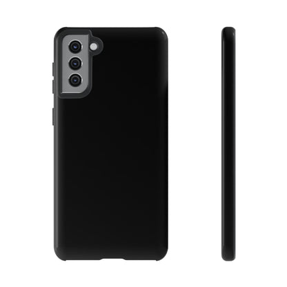 Space Black: Pure black phone case for iPhone, Samsung Galaxy and Google Pixel devices