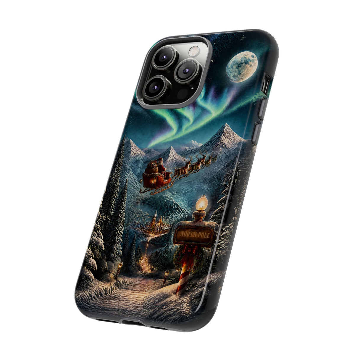 Santa Claus North Pole Adventure: Christmas Themed Phone Case for iPhone, Samsung Galaxy and Google Pixel devices