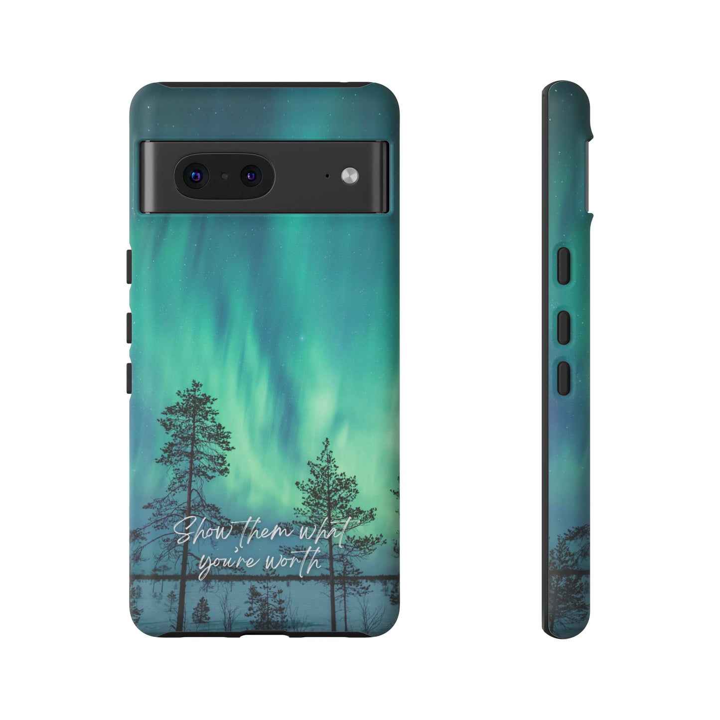 Show them what you're worth: Aurora borealis-inspired phone case for iPhone, Galaxy and Pixel devices