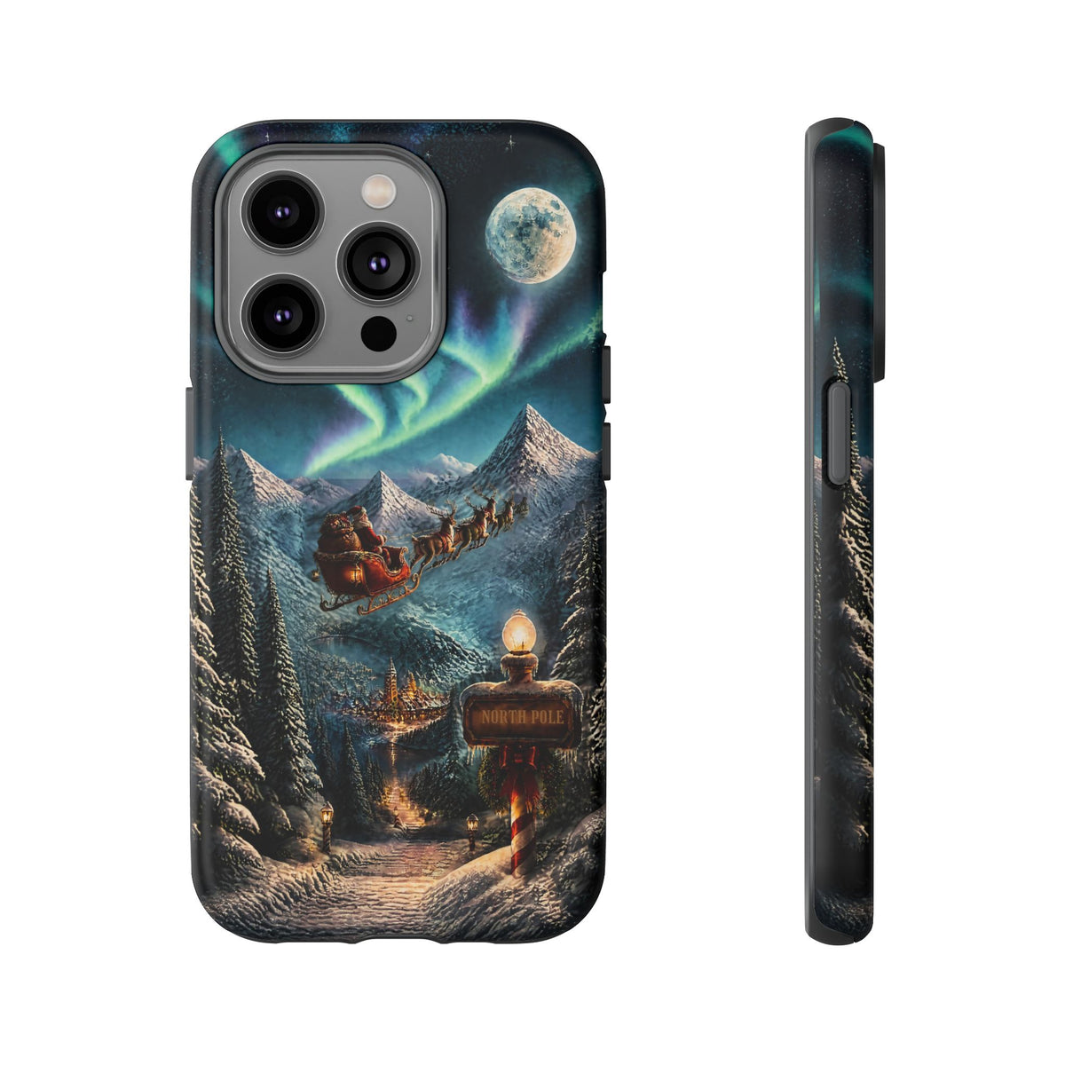 Santa Claus North Pole Adventure: Christmas Themed Phone Case for iPhone, Samsung Galaxy and Google Pixel devices