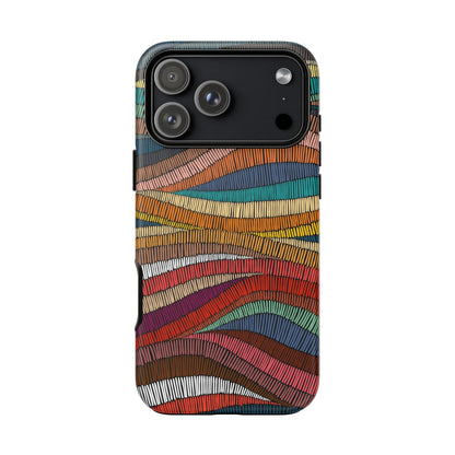 Threaded Harmony: Tapestry-inspired Phone Case for iPhone, Samsung Galaxy and Google Pixel devices