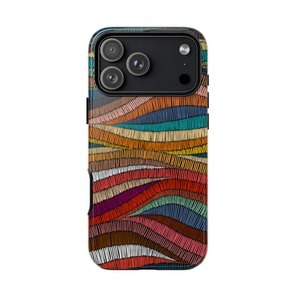 Threaded Harmony: Tapestry-inspired Phone Case for iPhone, Samsung Galaxy and Google Pixel devices